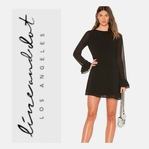 Line & Dot Jayne Mini Dress in Black